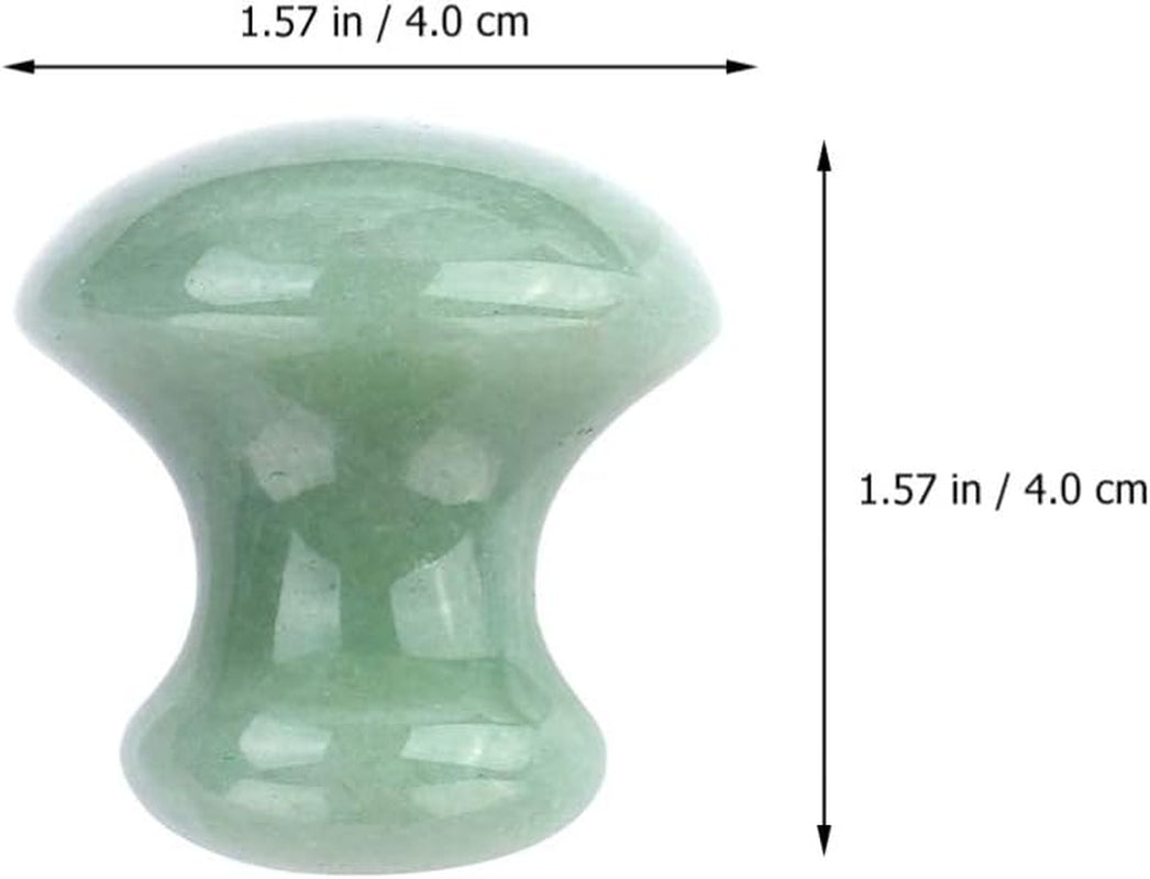 Ice Roller 2Pcs Facial Tools, Green Jade Quartz Massage Rollers Stones Scraping Massage Tool for Women Home Spa